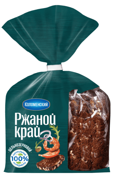 Хлеб «Ржаной край» цельнозерновой, 300 г