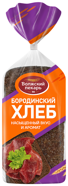 Хлеб «Бородинский» новый в нарезке, 300 г