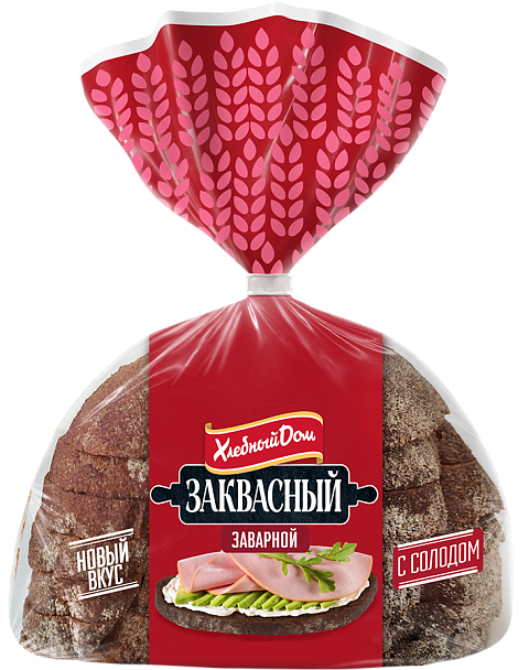 Хлеб «Заквасный» с солодом, 350 г
