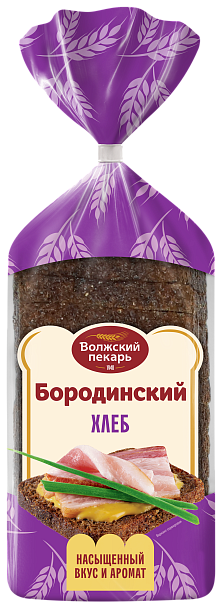 Хлеб «Бородинский» новый в нарезке, 300 г